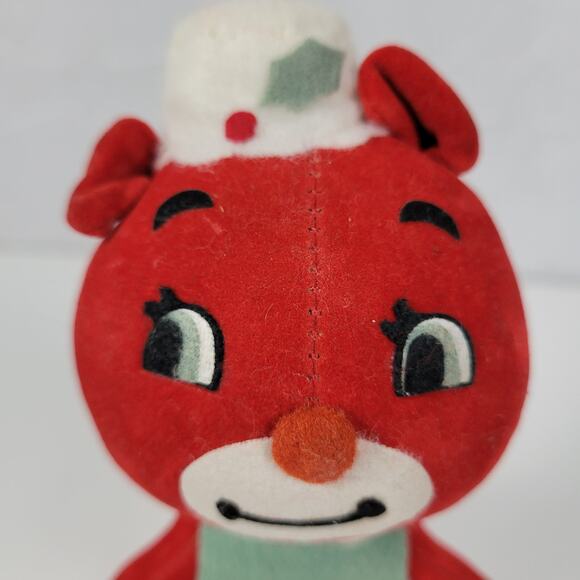 Vintage Dakin Dream Pets Red Christmas Teddy Bear 7" Plush Stuffed Animal - Picture 5 of 13